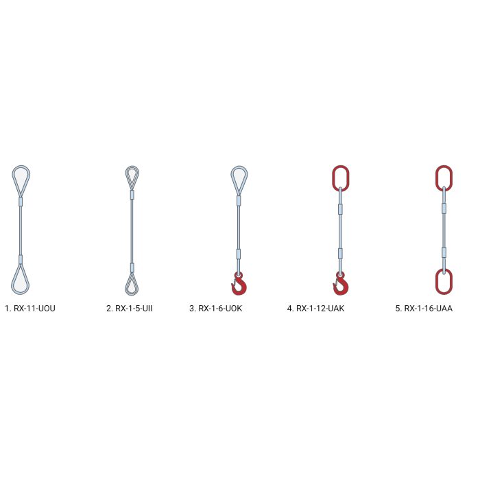 Wire rope sling 1-leg RX-lift - Image 2