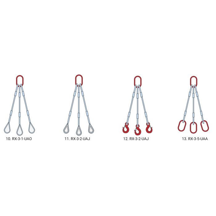 Wire rope sling 3-leg RX-lift - Image 2