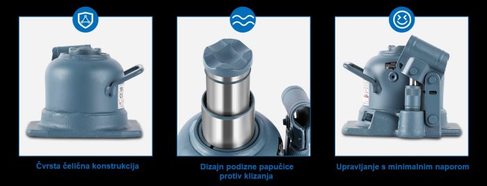 Hidraulična dizalica dvostupanjska niska TH810002 RX-lift - Slika 6