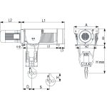Dizalica ovjesna viseća tip SH6 4/1 RX-lift - Slika 2