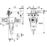Dizalica ovjesna viseća tip SH6 4/1 sa kolicima RX-lift - Slika 2