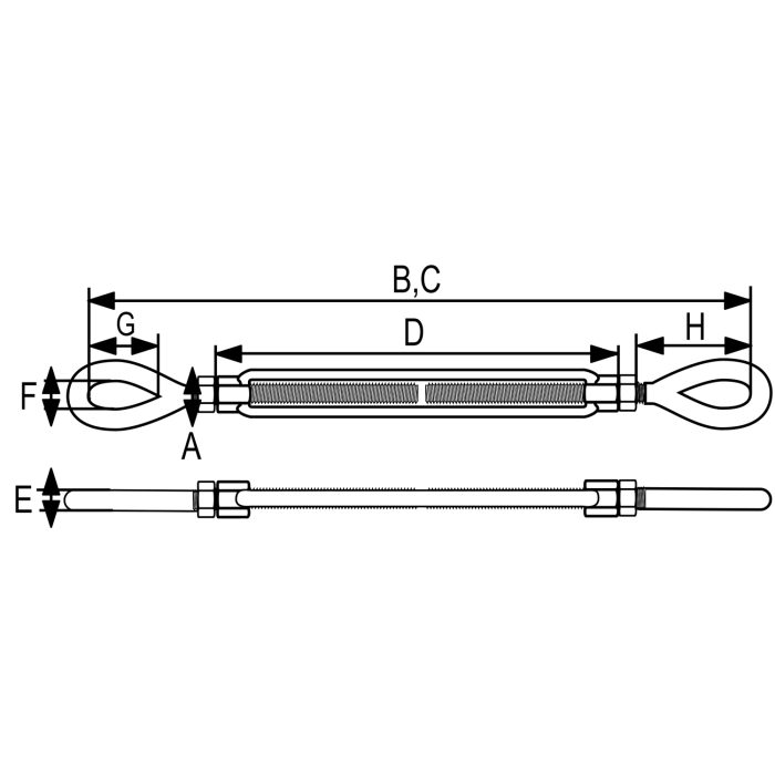 Green Pin® Turnbuckle G-6311 - Image 2