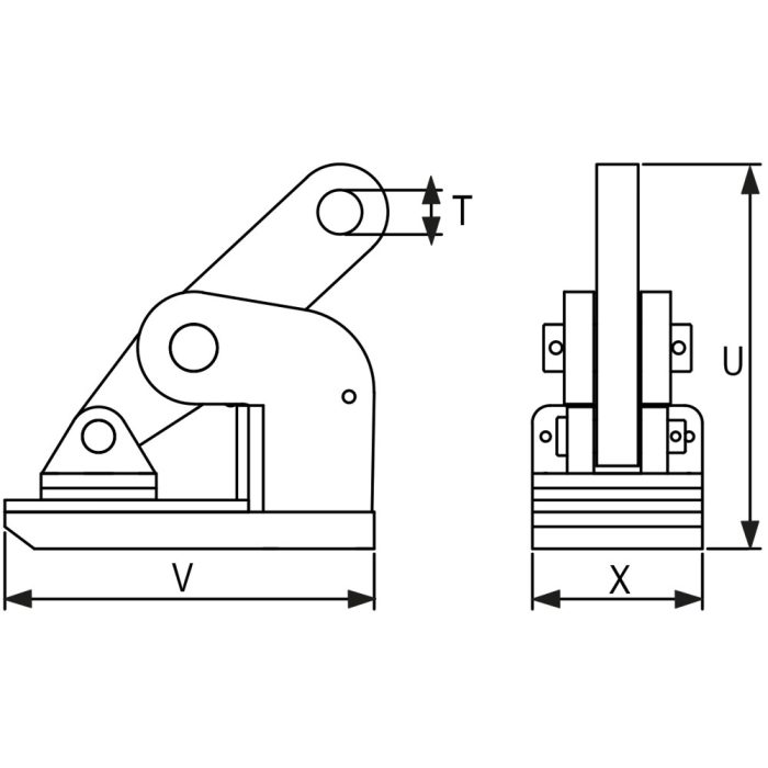 Hvataljka za lim (inox) horizontalna tip STS-A RX-lift - Slika 2