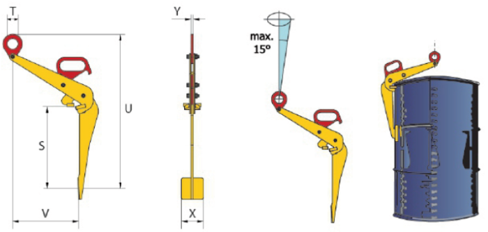 Hvataljka za bačve tip TDV RX-lift - Slika 2