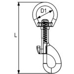 Swivel carabine hook according to DIN 5025 RX-lift - Image 2