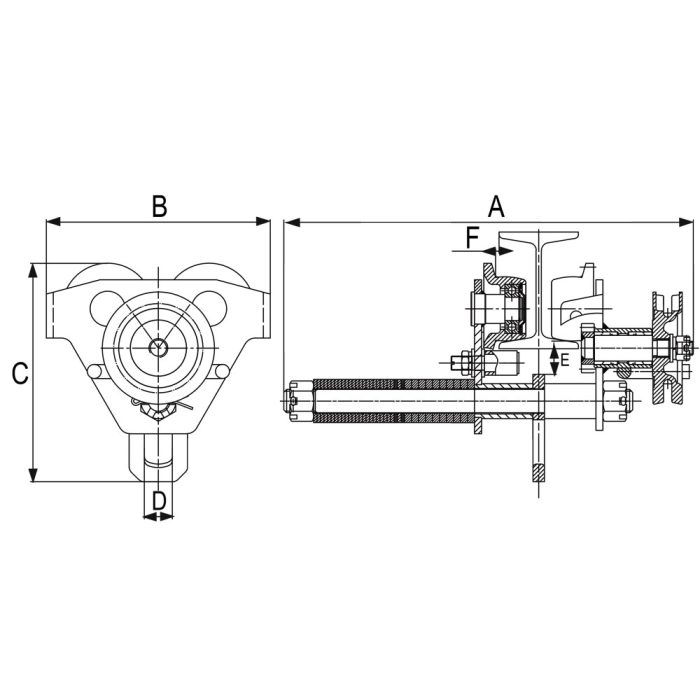 Plain travel trolley type GCT 810 RX-lift - Image 2