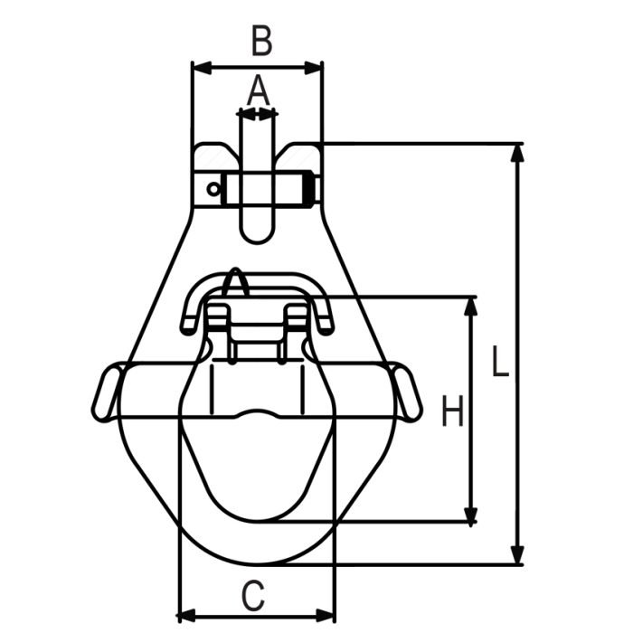 Container lifting clevis link G80 RX0202 - Image 2