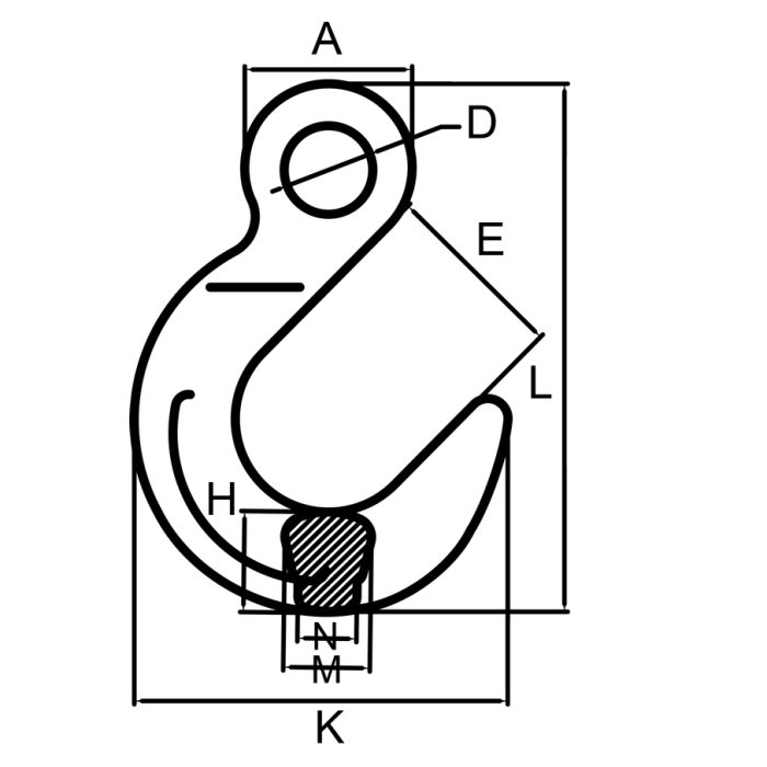 Eye foundry hook G80 RX015 - Image 2