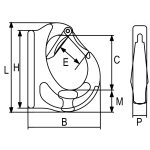 Weld on hook G80 - Image 2