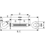 Turnbuckle acc. to DIN 1480 RX-lift - Image 2