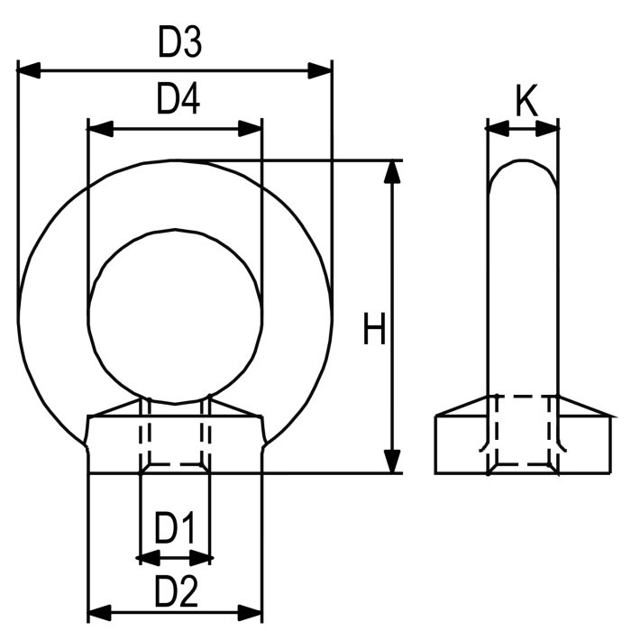 Očna matica DIN 582 RX-lift - Slika 2