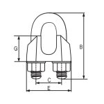 Wire rope clips AISI 316 RX-lift - Image 2
