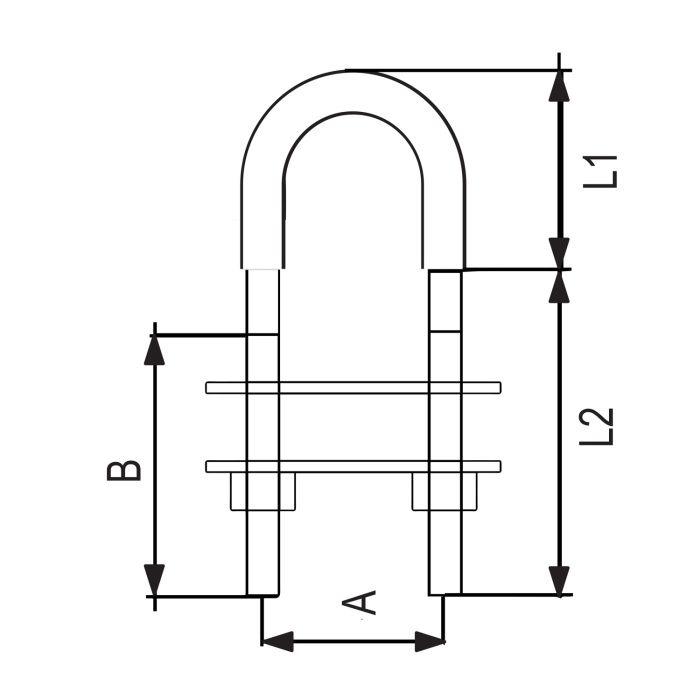 U bolts AISI 316 RX-lift - Image 2