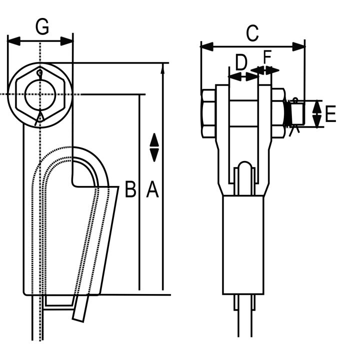 Užni zatvarač G-6413 Green Pin - Slika 2