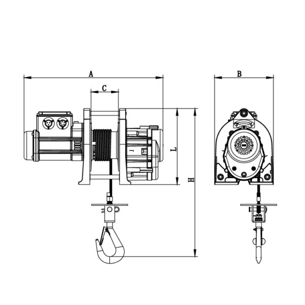 Vitlo električno tip NJ-500DS RX-lift - Slika 2