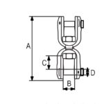 Swivel jaw-jaw AISI 316 RX-lift - Image 2
