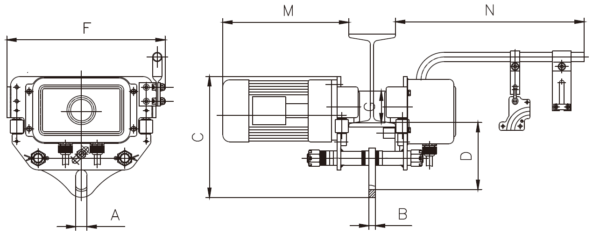 Electric trolleys for electric hoist SHH-A type DC-C RX-lift - Image 2